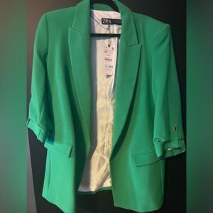 Green Blazer Zara Blazer size medium